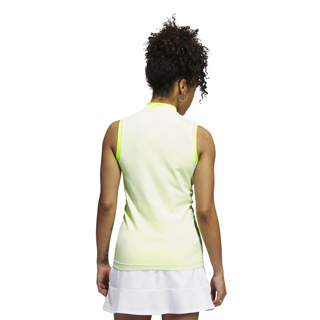 adidas - Women's Ultimate365 Primeknit Sleeveless Polo (HY7207) - Image 3