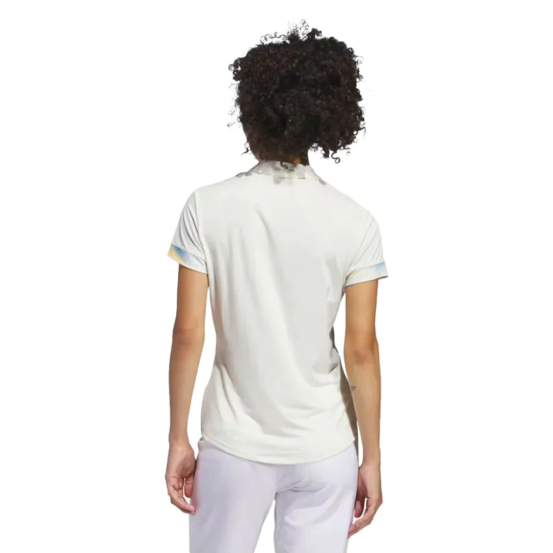 adidas - Women's Ultimate365 Print Short Sleeve Polo (IP4229) - Image 3