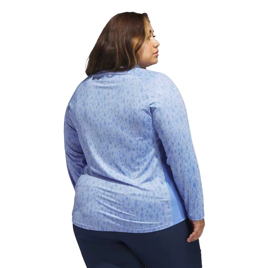 adidas - Women's Ultimate365 Quarter Zip Long Sleeve Golf Polo (Plus Size) (HT1248) - Image 3