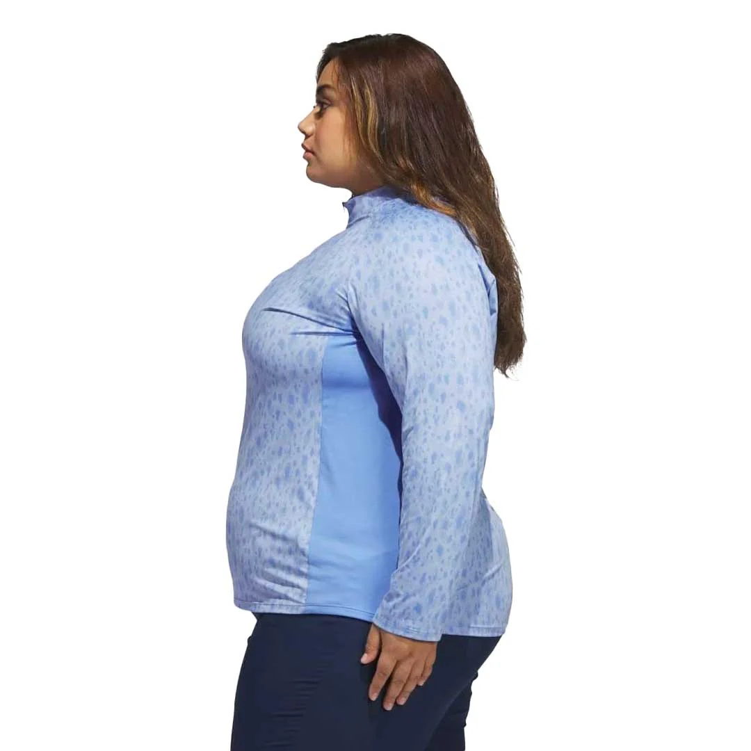 adidas - Women's Ultimate365 Quarter Zip Long Sleeve Golf Polo (Plus Size) (HT1248) - Image 5