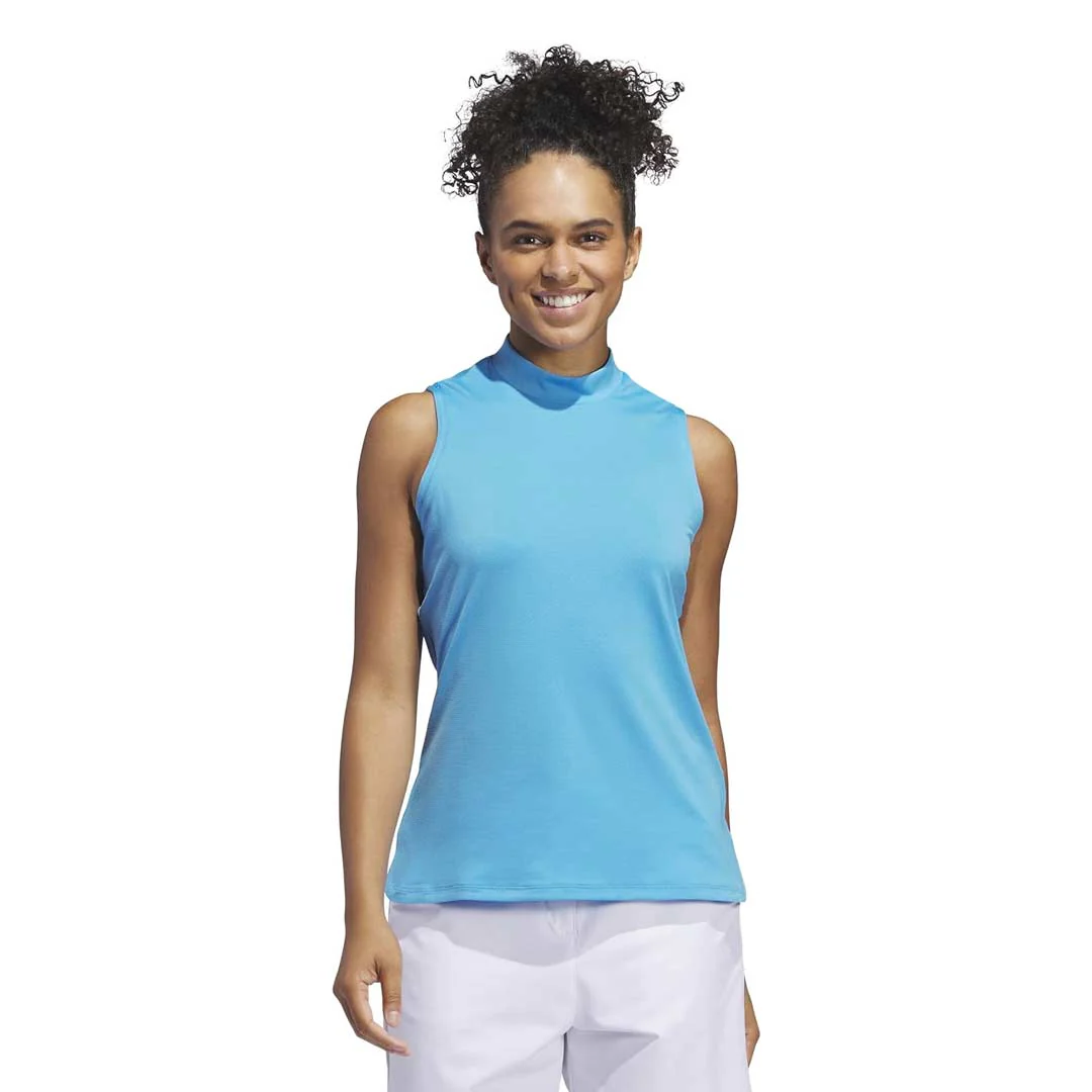 adidas - Women's Ultimate365 Sleeveless Mock Neck Polo (IP4249) - Image 2