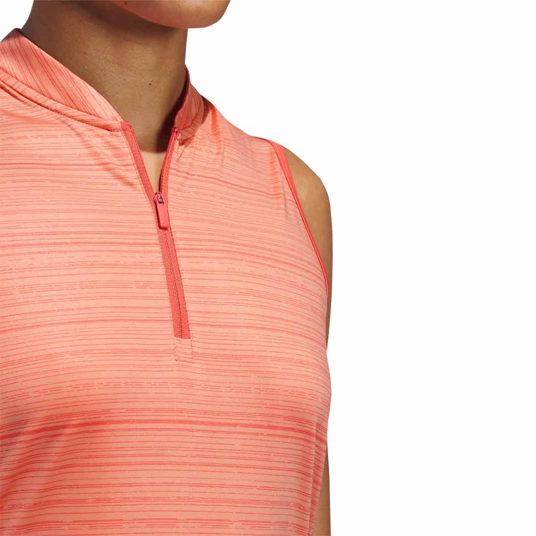 adidas - Women's Ultimate365 Stripe Sleeveless Polo (IT7210) - Image 4