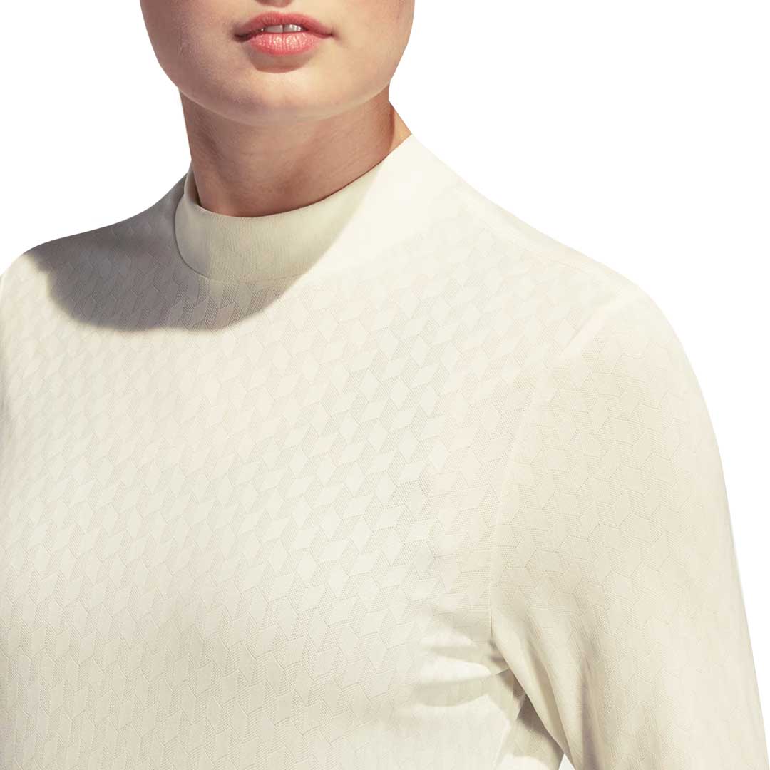 adidas - Women's Ultimate365 Tour HEAT.RDY Mock Neck Polo (IP4179) - Image 4