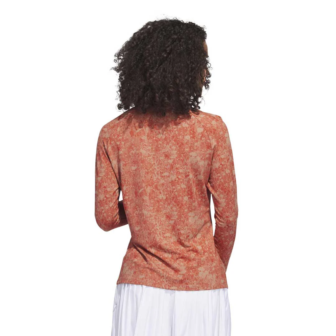 adidas - Women's Ultimate365 Tour Long Sleeve Printed Golf Polo (HS8979) - Image 3