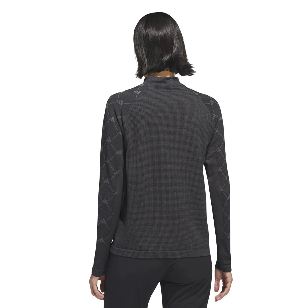 adidas - Women's Ultimate365 Tour Monogram Mock Neck Long Sleeve T-Shirt (HY7211) - Image 3