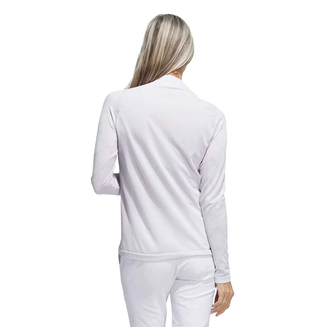 adidas - Women's Ultimate365 Tour Monogram Mock Neck Long Sleeve T-Shirt (IK7181) - Image 3