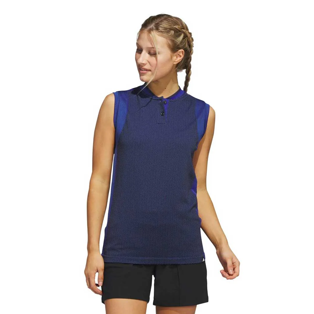 adidas - Women's Ultimate365 Tour Primeknit Sleeveless Polo (HS8949) - Image 2
