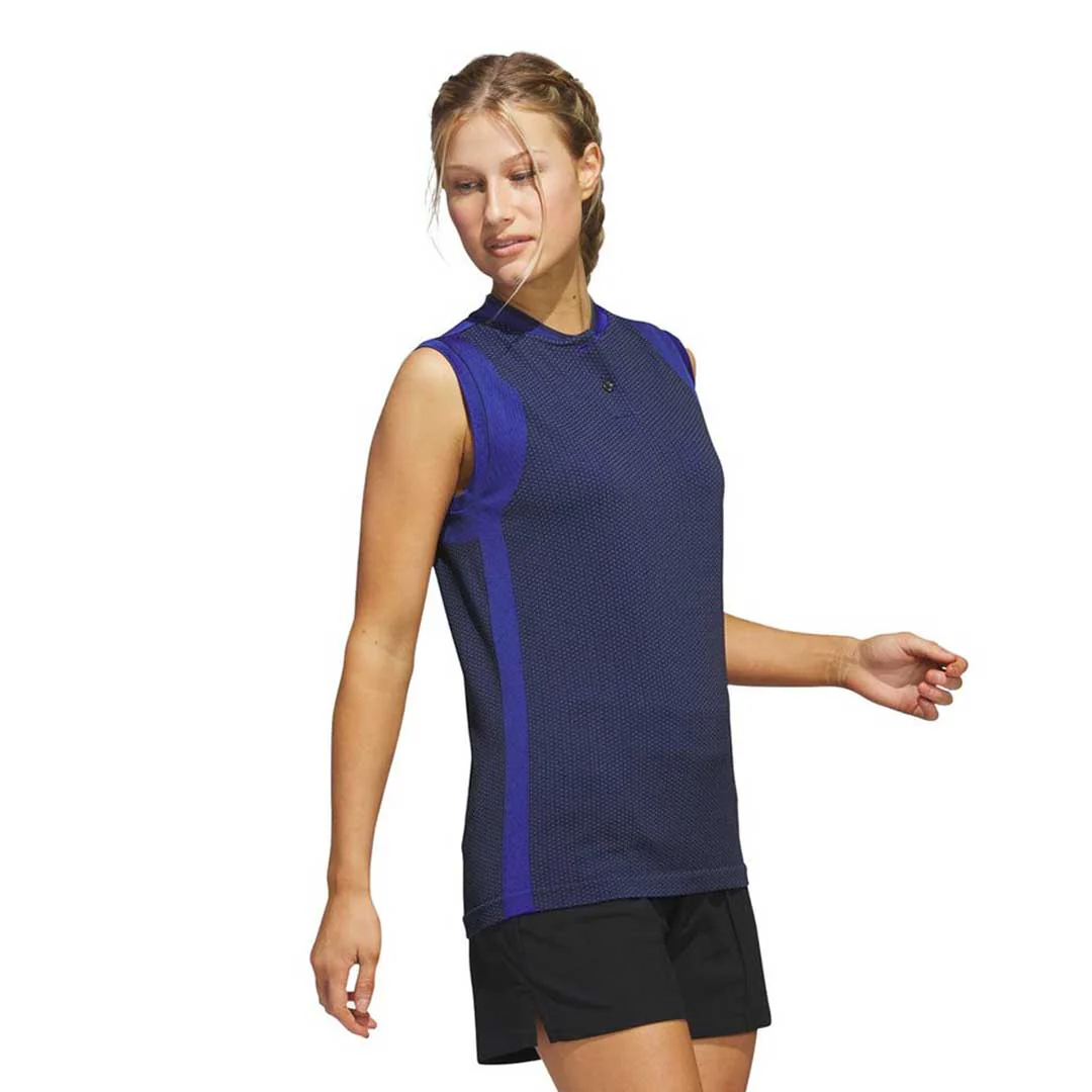 adidas - Women's Ultimate365 Tour Primeknit Sleeveless Polo (HS8949) - Image 3