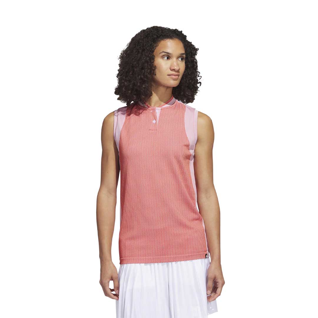 adidas - Women's Ultimate365 Tour Sleeveless Primeknit Golf Polo (HS8948) - Image 2