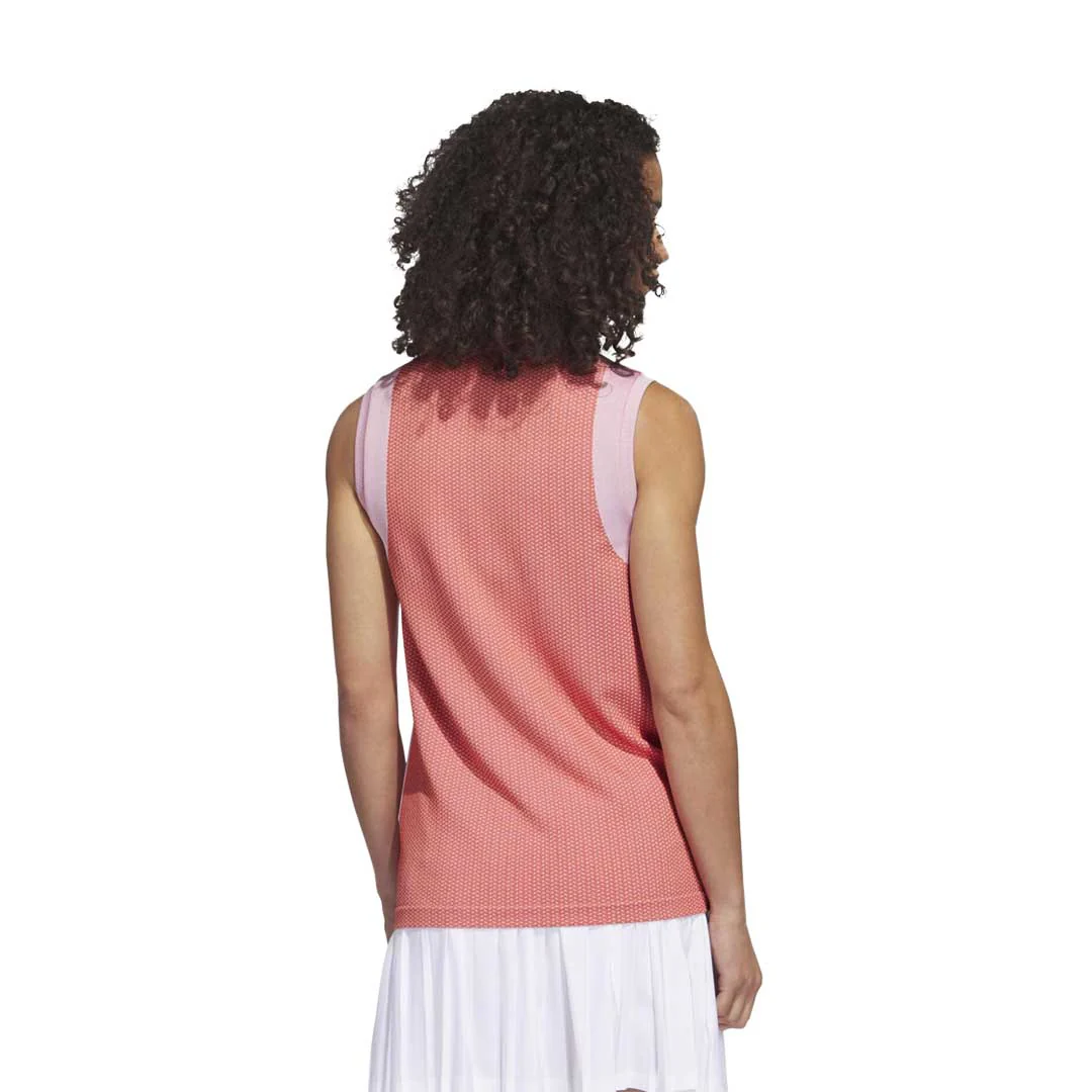 adidas - Women's Ultimate365 Tour Sleeveless Primeknit Golf Polo (HS8948) - Image 3