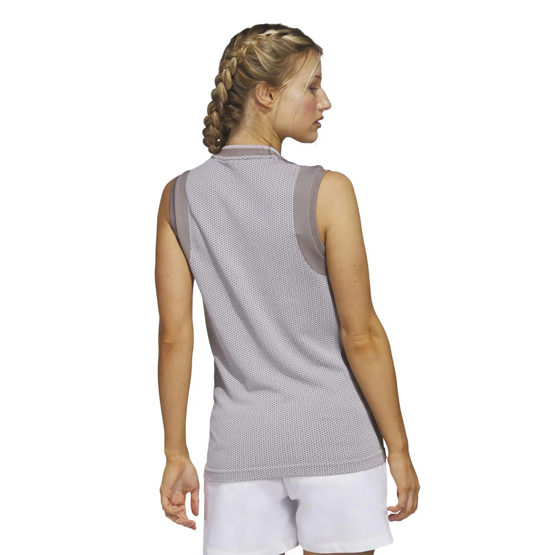 adidas - Women's Ultimate365 Tour Sleeveless Primeknit Polo (HT6340) - Image 3