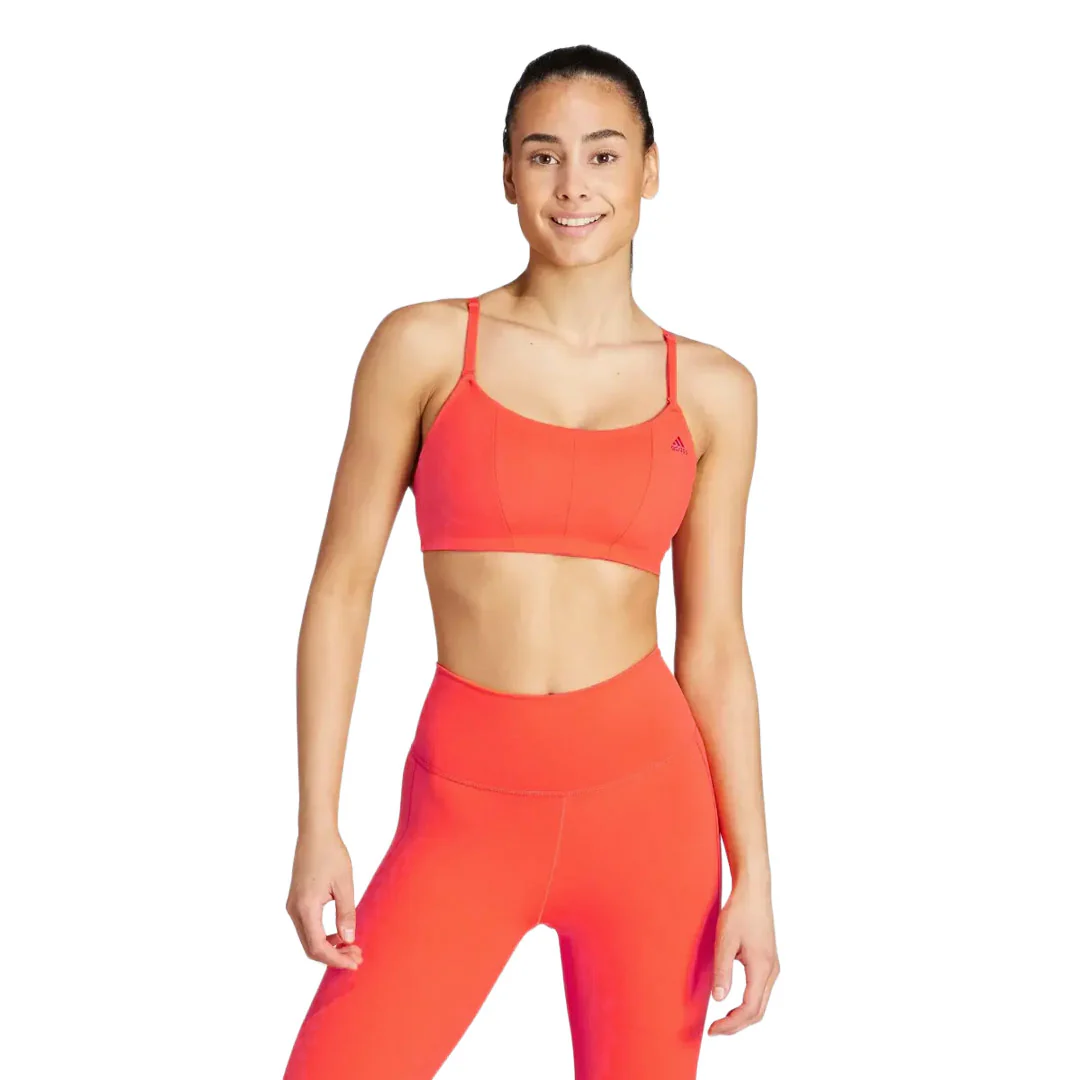 adidas - Women's Women's Yoga Studio Light-Support Bra (IJ5709) - Image 2