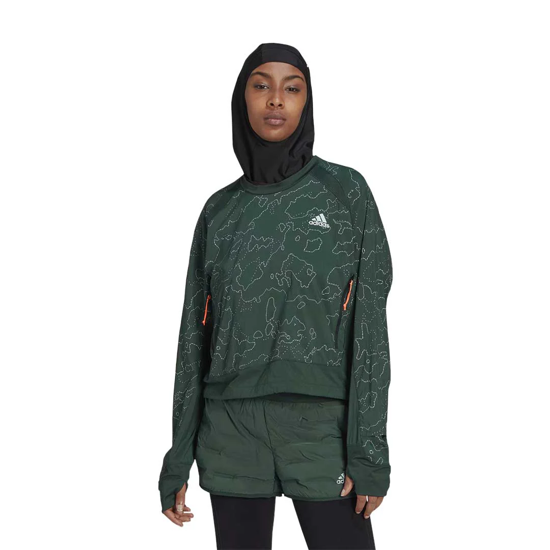 adidas - Women's X-City Running Crewneck Cover Up Jacket (HC6323) - Image 2