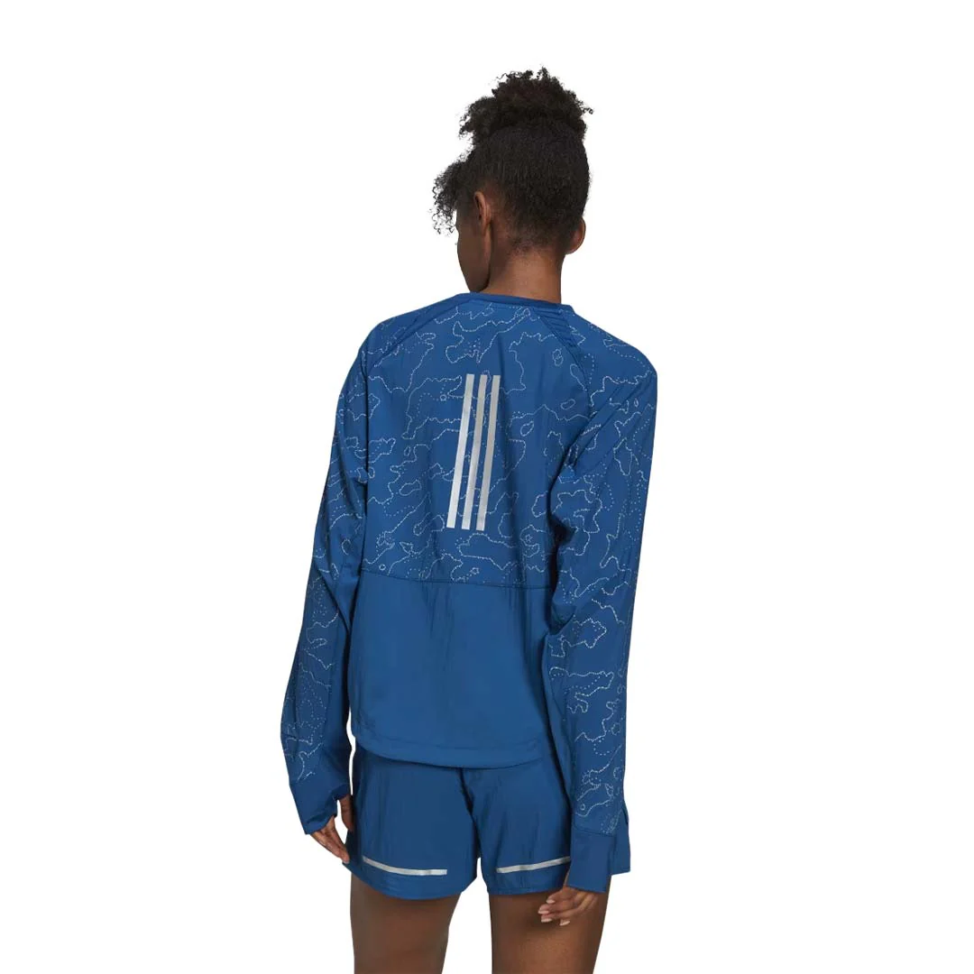 adidas - Women's X-City Running Crewneck Cover Up Jacket (HN0708) - Image 3