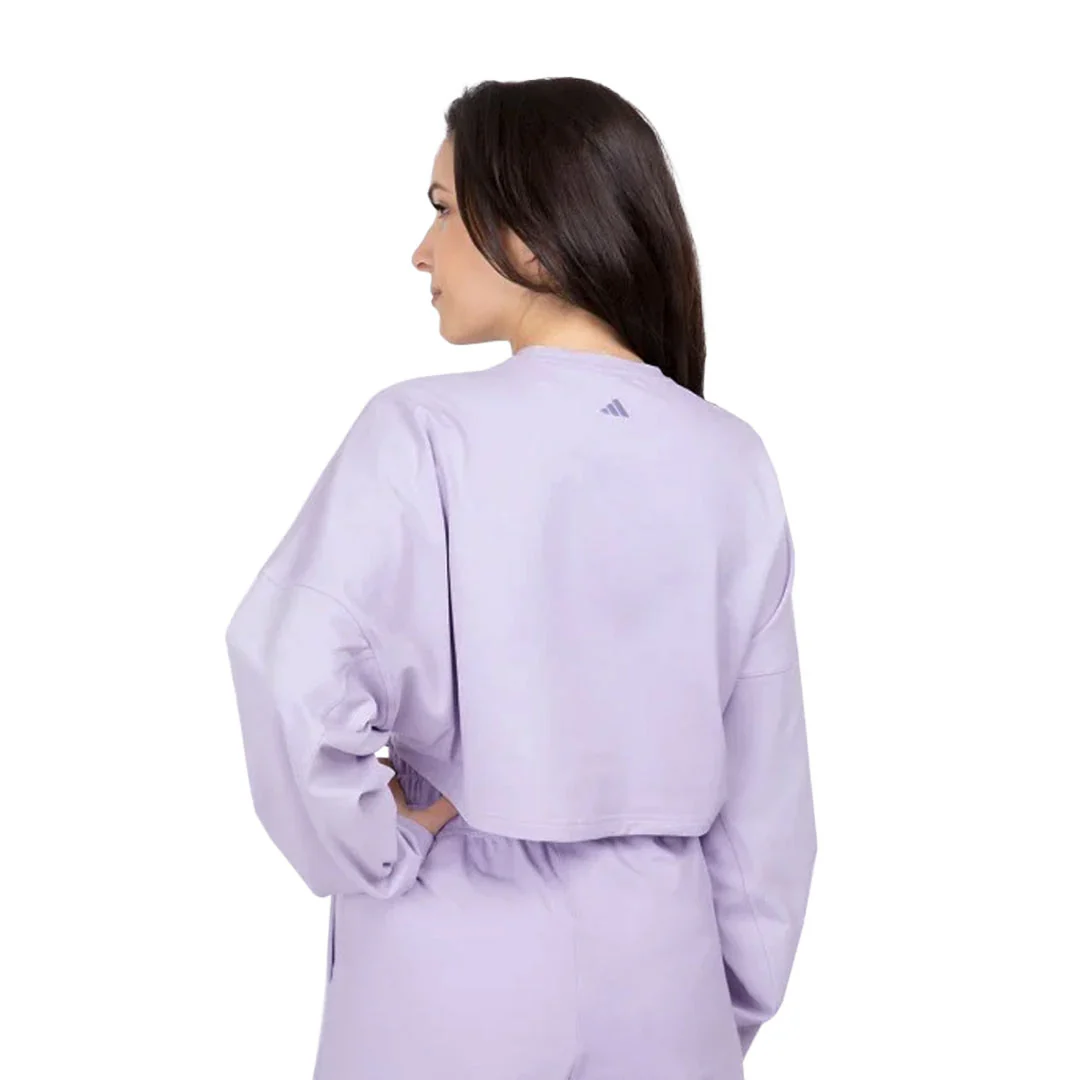 adidas - Women's Yoga Cropped Sweatshirt (HR5087) - Image 3