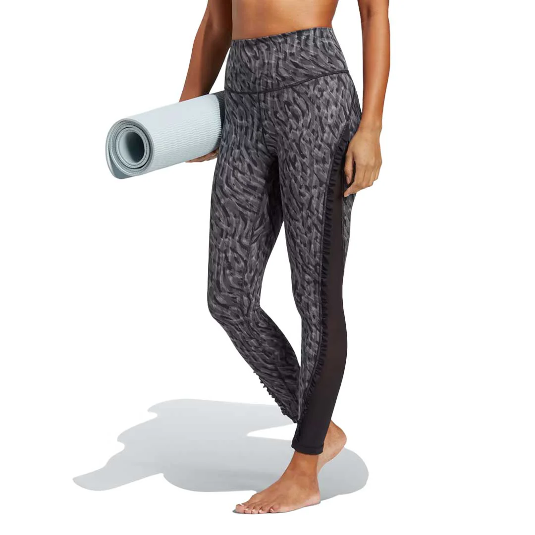 adidas - Women's Yoga Studio Clash Print 7/8 Leggings (HR3018) - Image 2