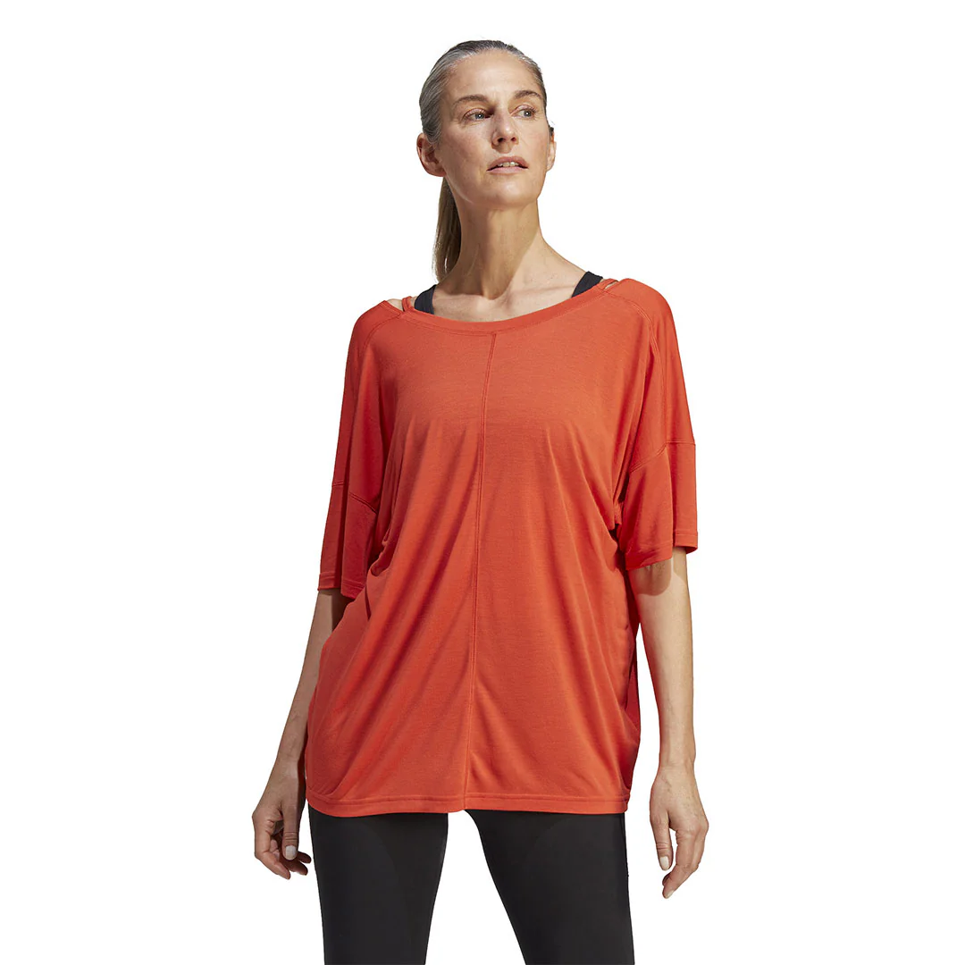 adidas - Women's Yoga Studio Oversized T-Shirt (HR5080) - Image 2