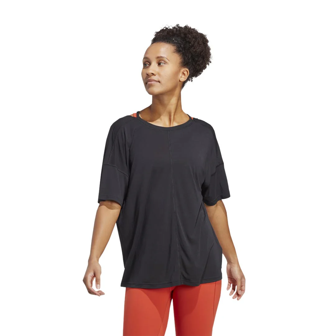 adidas - Women's Yoga Studio Oversized T-Shirt (HS8117) - Image 2