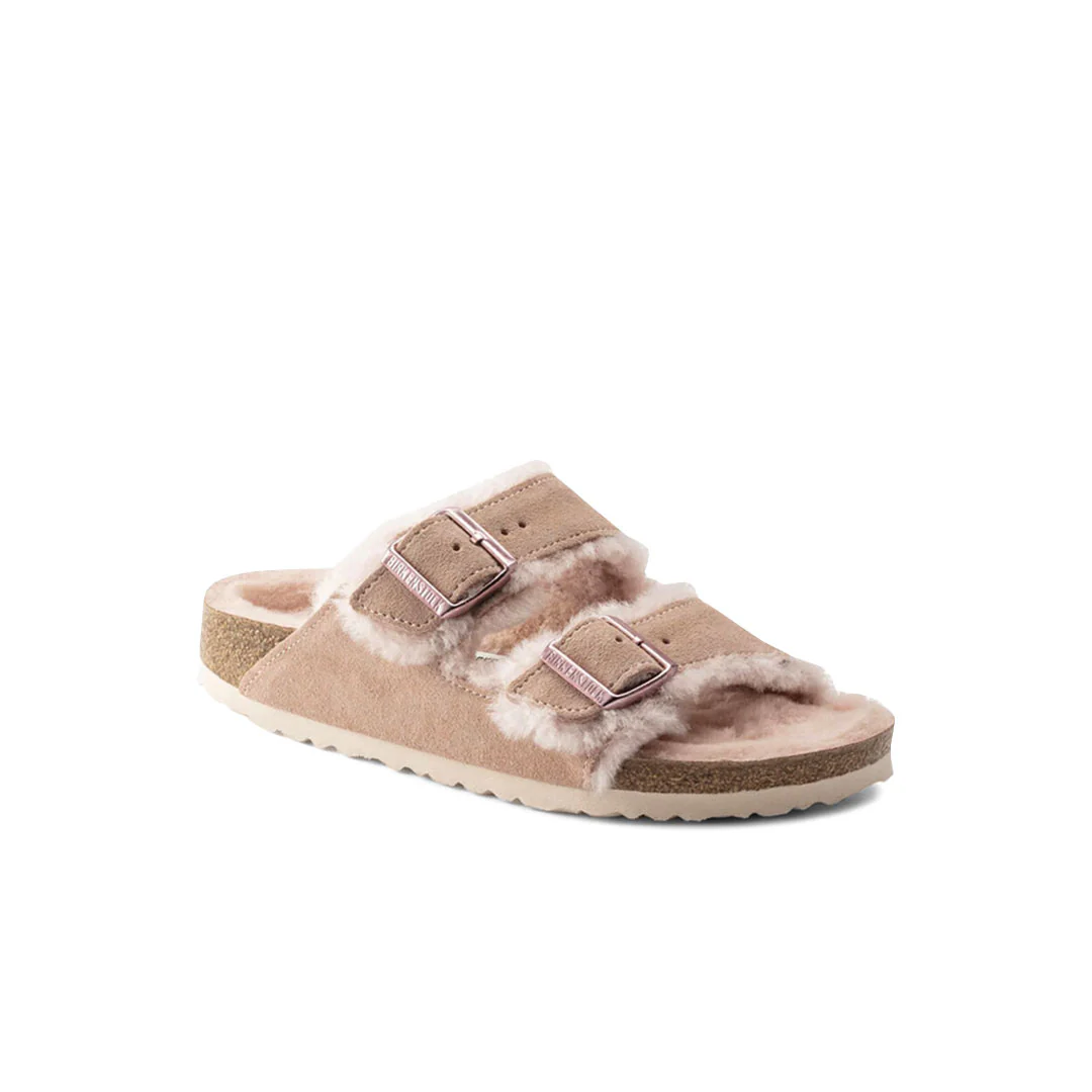 Birkenstock - Women's Arizona Shearling Sandals (Narrow) (1020389) - Image 2