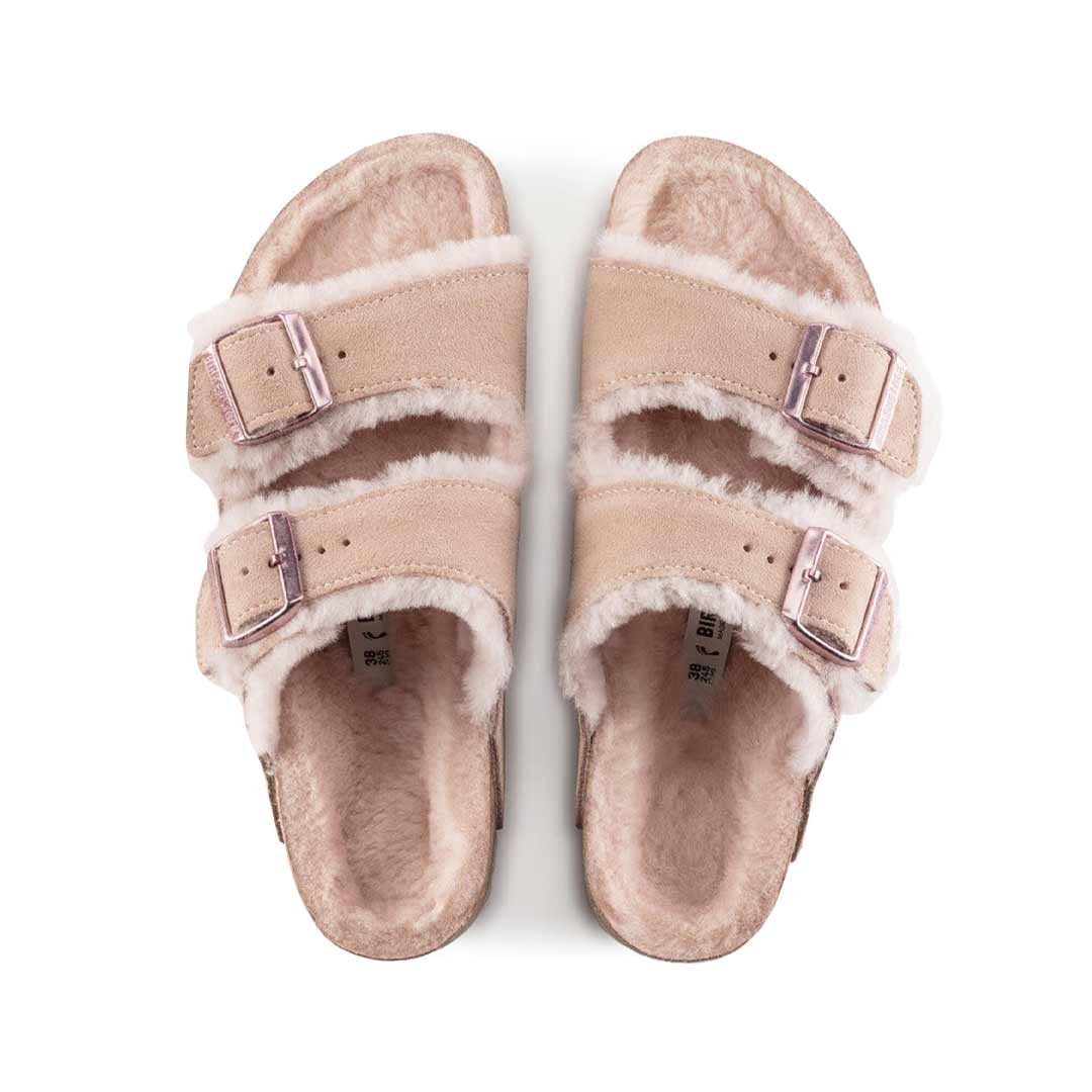 Birkenstock - Women's Arizona Shearling Sandals (Narrow) (1020389) - Image 3