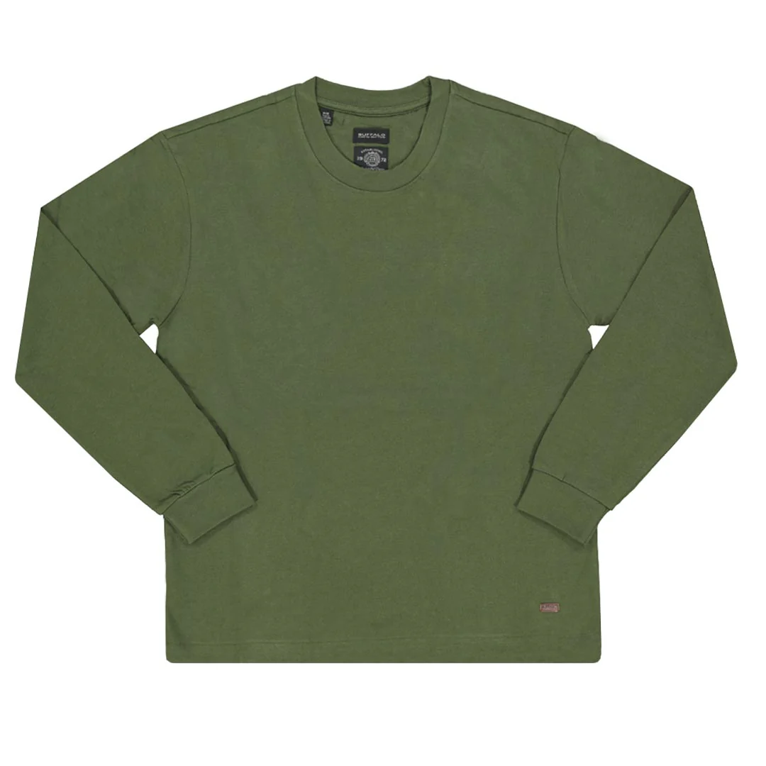 Buffalo - Men's Relaxed Fit Blank Long Sleeve T-Shirt (BPM14978 316)