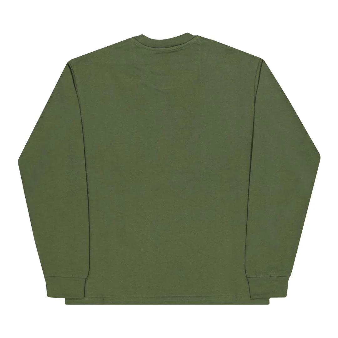 Buffalo - Men's Relaxed Fit Blank Long Sleeve T-Shirt (BPM14978 316) - Image 2