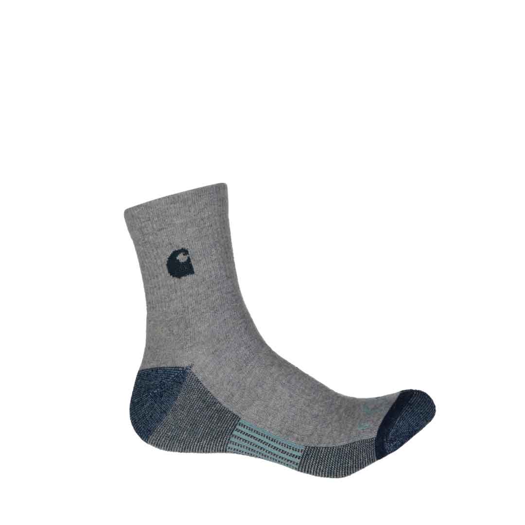 Carhartt - Men's 3 Pack 1/4 Socks (CHMA0106Q3 BLU) - Image 4