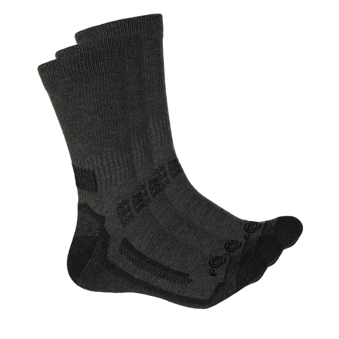 Carhartt - Men's 3 Pack Force Crew Socks (CHMA4223C3 CHAR)