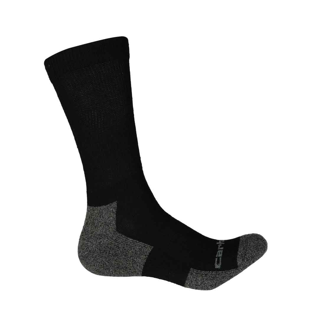 Carhartt - Men's 3 Pack Stretch Work Socks (CHMA2213C3 BLK) - Image 2