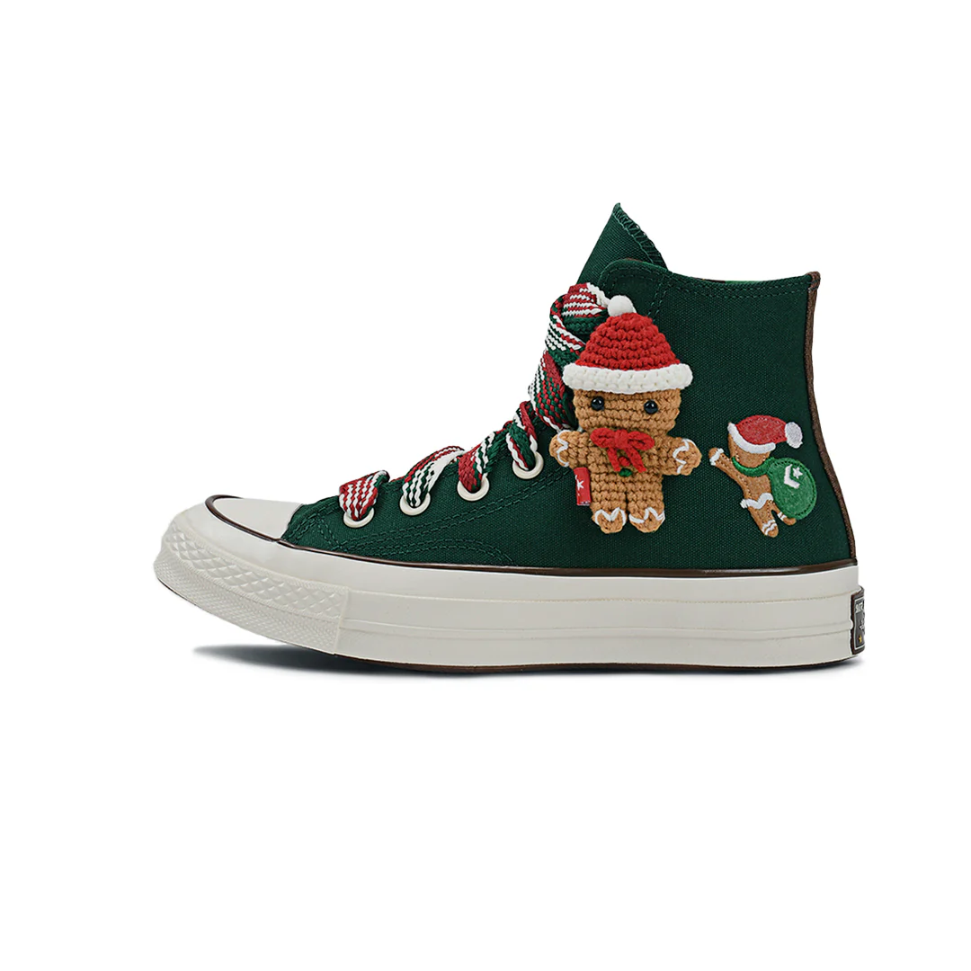 Converse - Unisex Chuck 70 X-Mas Gingerbread & Knit Sock High Top Shoes (A12455C) - Image 2