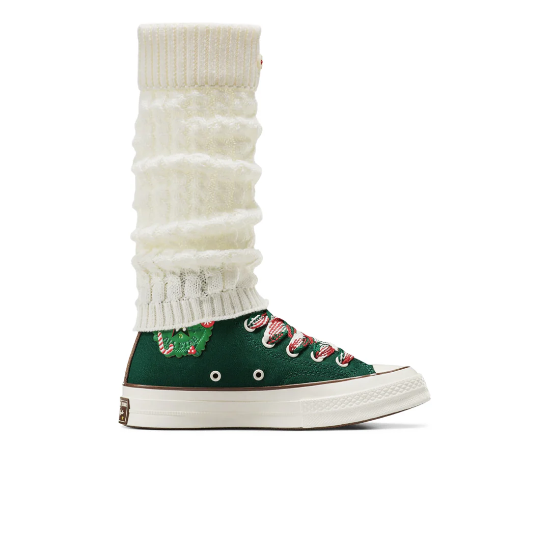 Converse - Unisex Chuck 70 X-Mas Gingerbread & Knit Sock High Top Shoes (A12455C) - Image 7