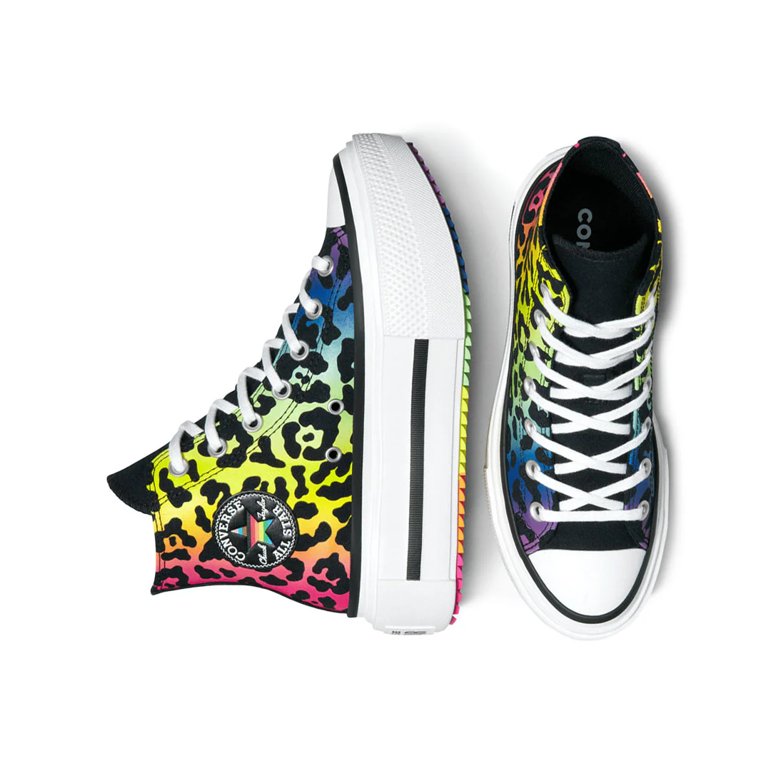 Converse - Unisex Chuck Taylor All Star Lift Double Stack Platform Pride High Top Shoes (A15782C) - Image 3