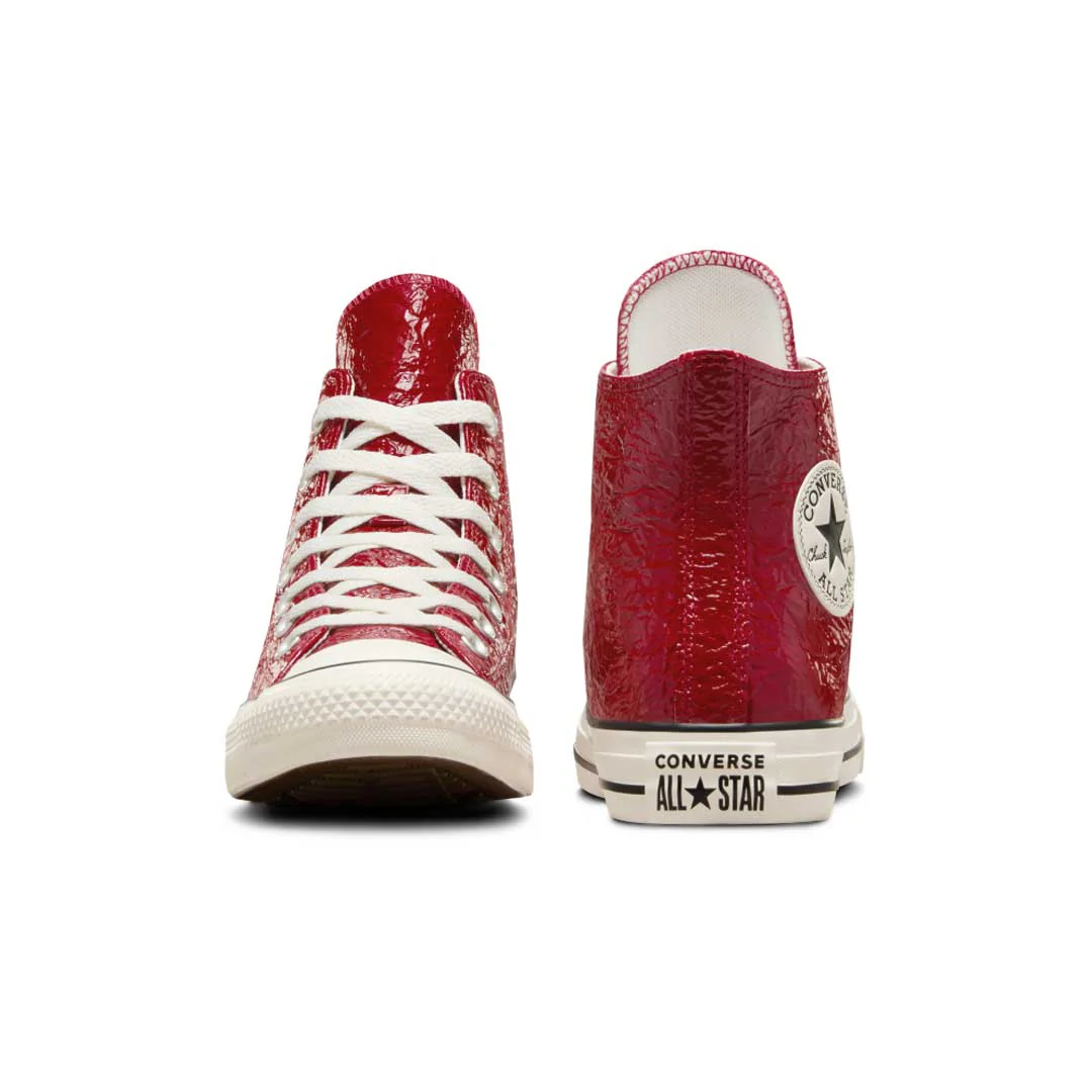 Converse - Women's Chuck Taylor All Star Crinkled Leather High Top Shoes (A13385C) - Image 3