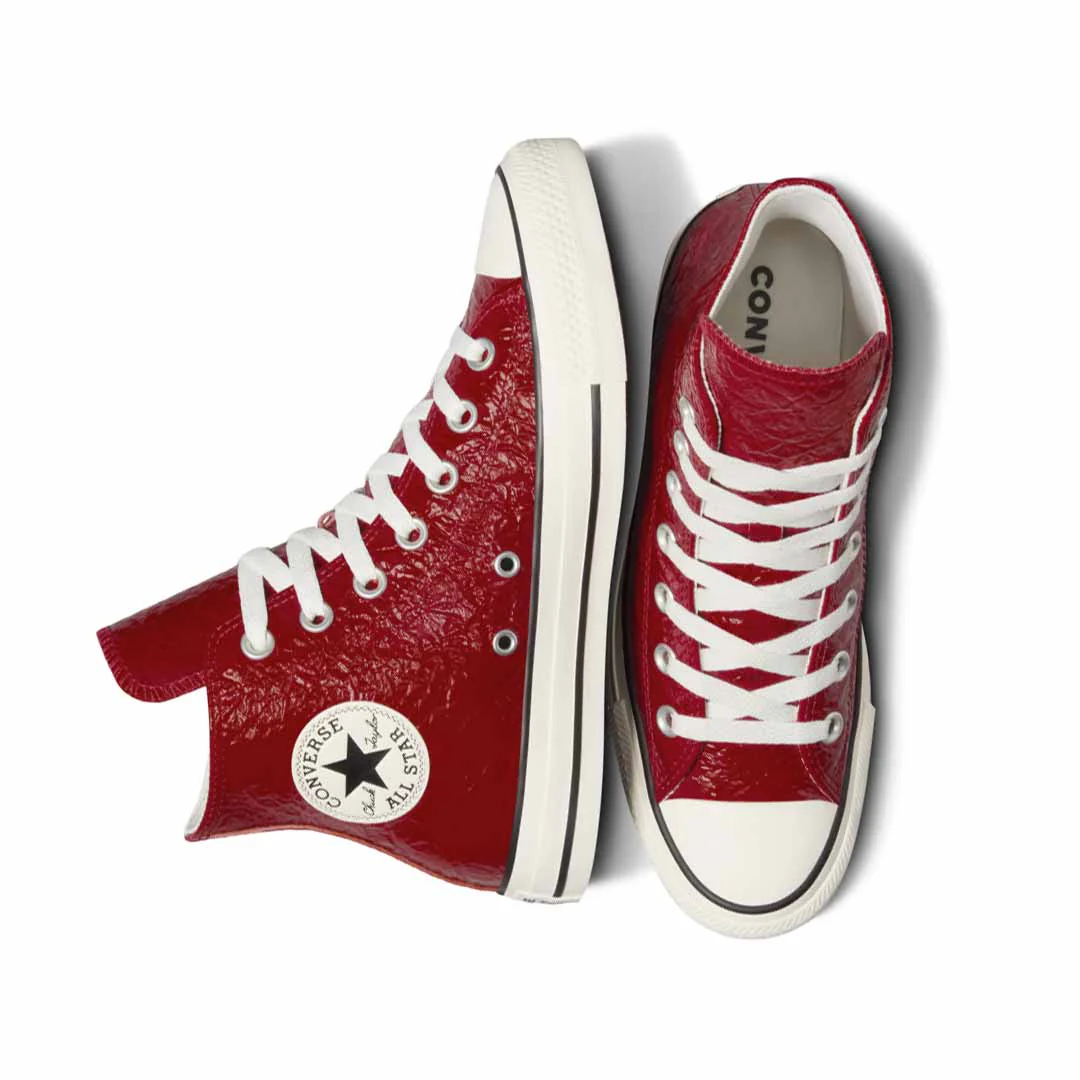 Converse - Women's Chuck Taylor All Star Crinkled Leather High Top Shoes (A13385C) - Image 4