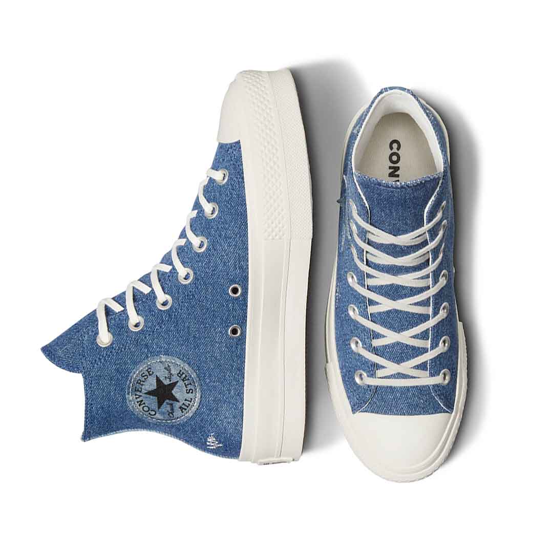 Converse - Women's Chuck Taylor All Star Lift Platform Denim High Top Shoes (A12045C) - Image 4