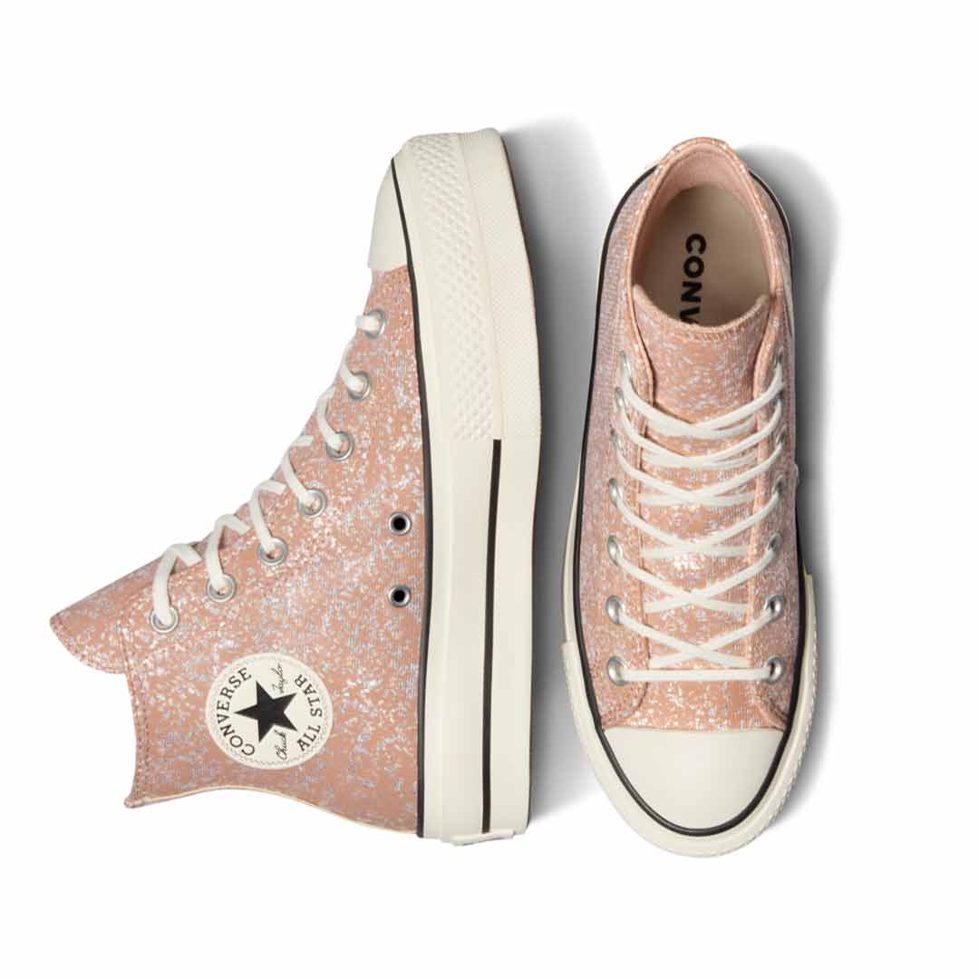Converse - Women's Chuck Taylor All Star Lift Platform Glitter High Top Shoes (A09422C) - Image 4