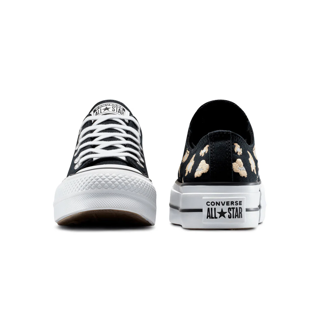 Converse - Women's Chuck Taylor All Star Lift Platform Leopard Print Low Top Shoes (A14937C) - Image 4