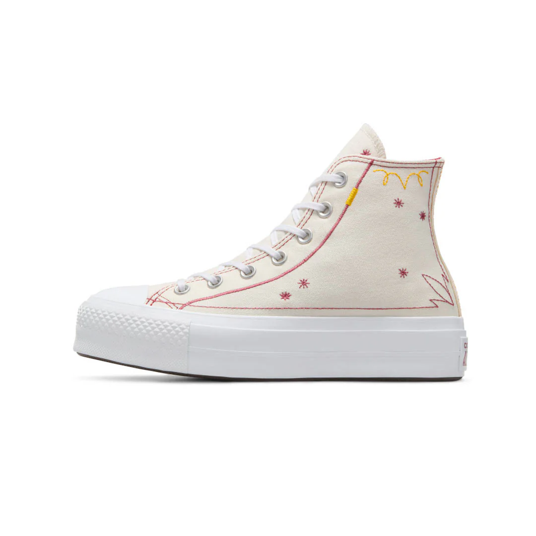 Converse - Women's Chuck Taylor All Star Lift Platform Western Stitch High Top Shoes (A13395C) - Image 2