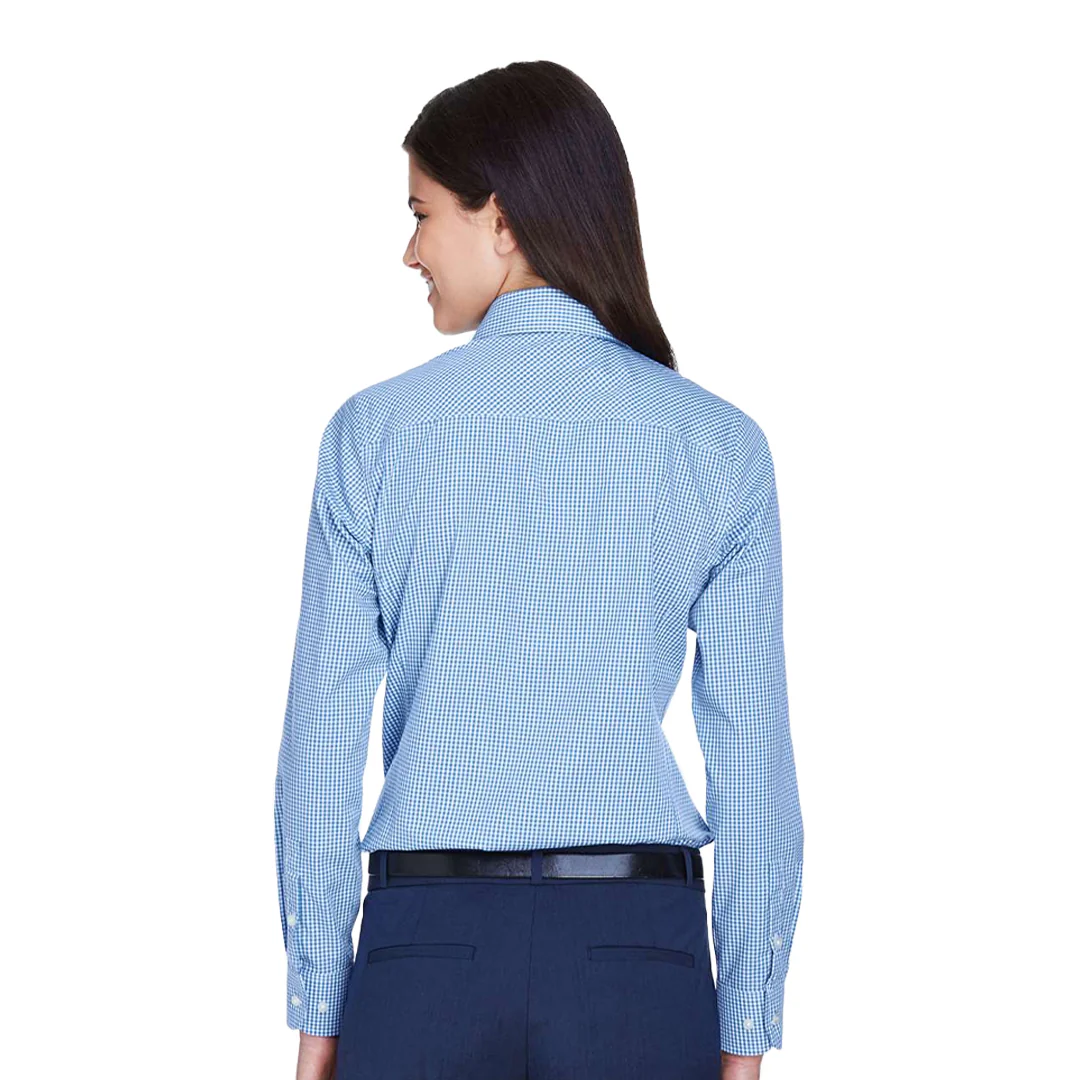 Devon & Jones - Women's Crown Collection Gingham Check Woven Dress Shirt (D640W 55) - Image 3