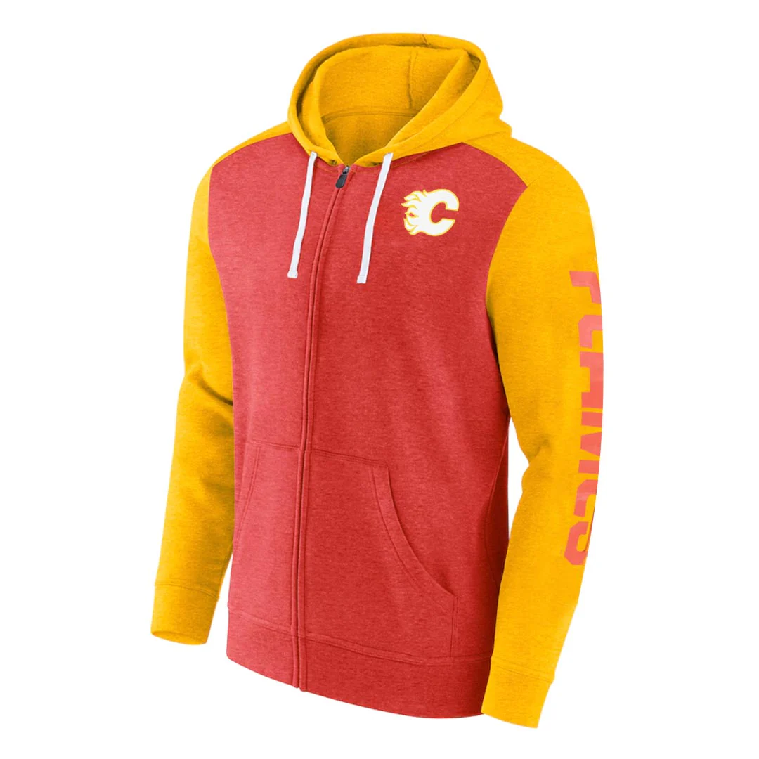 Fanatics - Men's Calgary Flames Full Zip Hoodie (3M68 A563 2C 3UO)