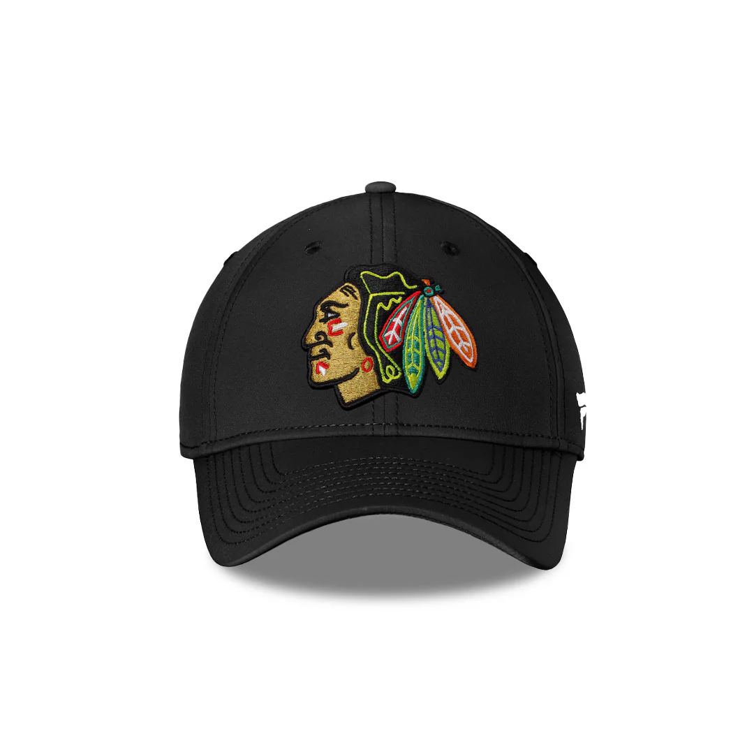Fanatics - Men's Chicago Blackhawks Logo Stretch Fit Hat (134A BLK 2AE AJT)