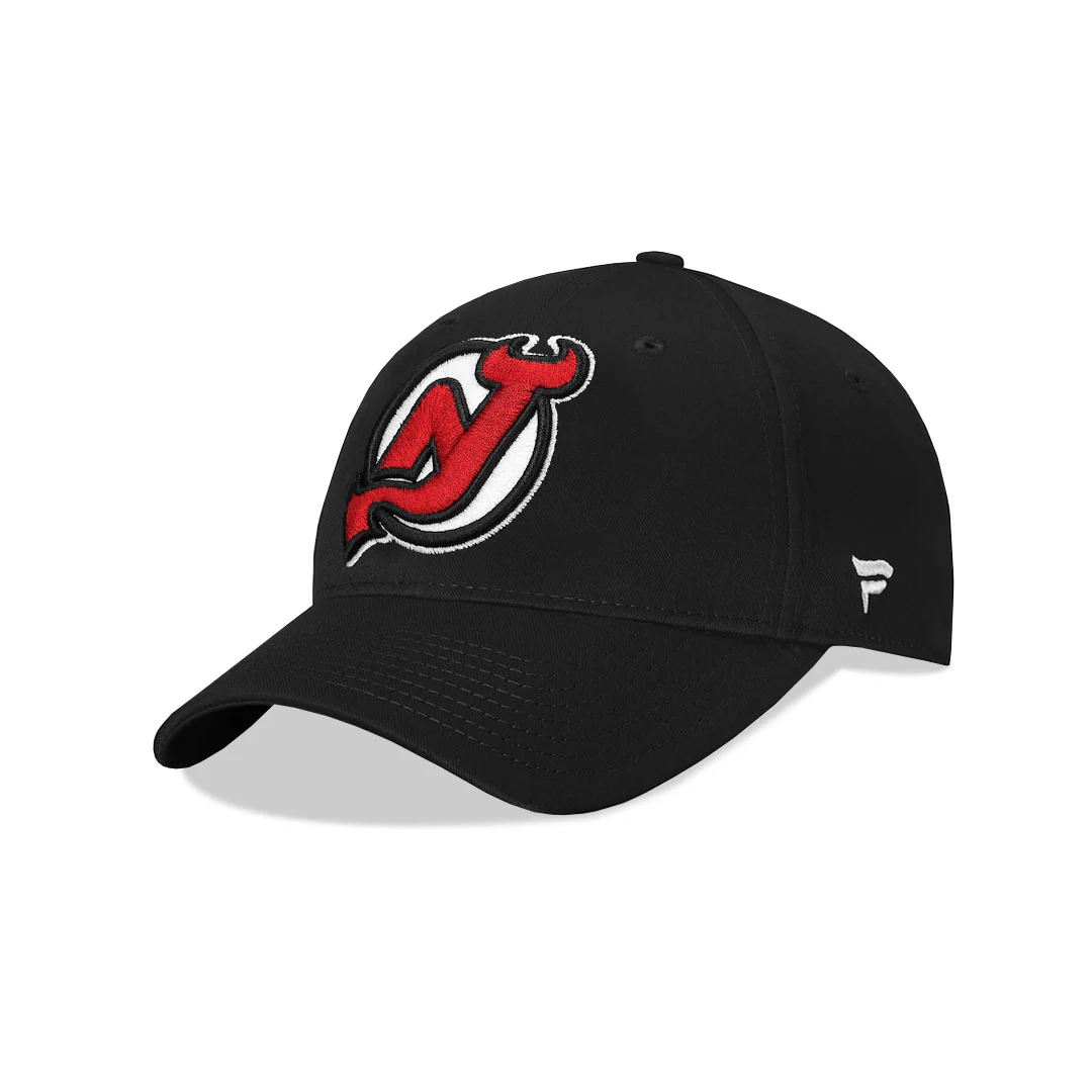 Fanatics - Men's New Jersey Devils Core Adjustable Cap (143A BLK 2L ALR) - Image 2