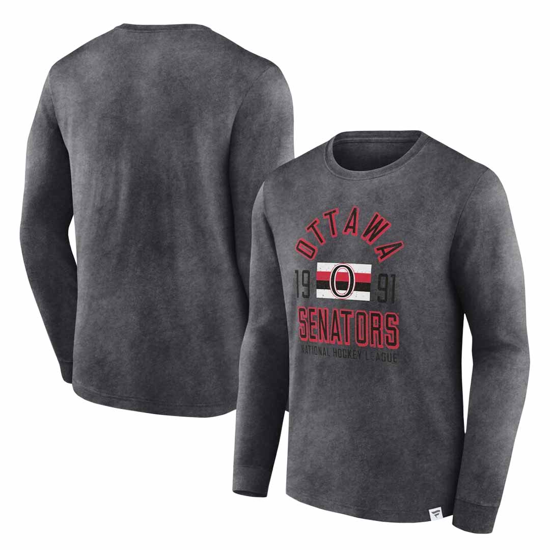 Fanatics - Men's Ottawa Senators Heritage Vintage Long Sleeve T-Shirt (005Q 259A VOW 06F) - Image 2