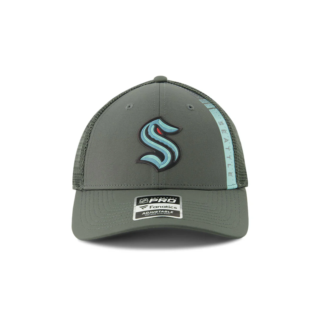 Fanatics - Men's Seattle Kraken Adjustable Mesh Hat (08R2 894E 2GO 88Y)