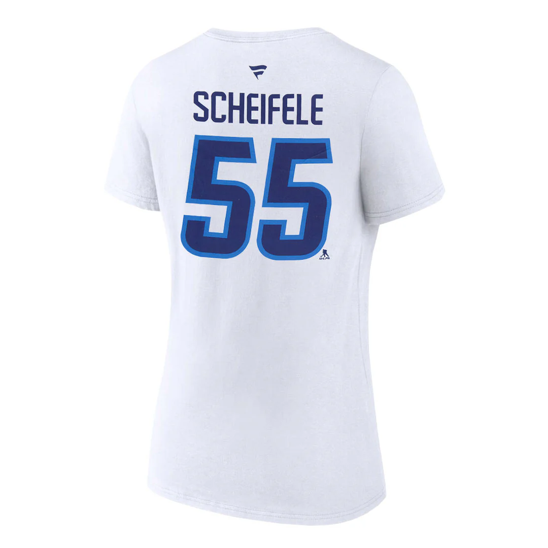 Fanatics - Women's Winnipeg Jets Mark Scheifele V-Neck T-Shirt (3A40 0042 H3Z FNF) - Image 2