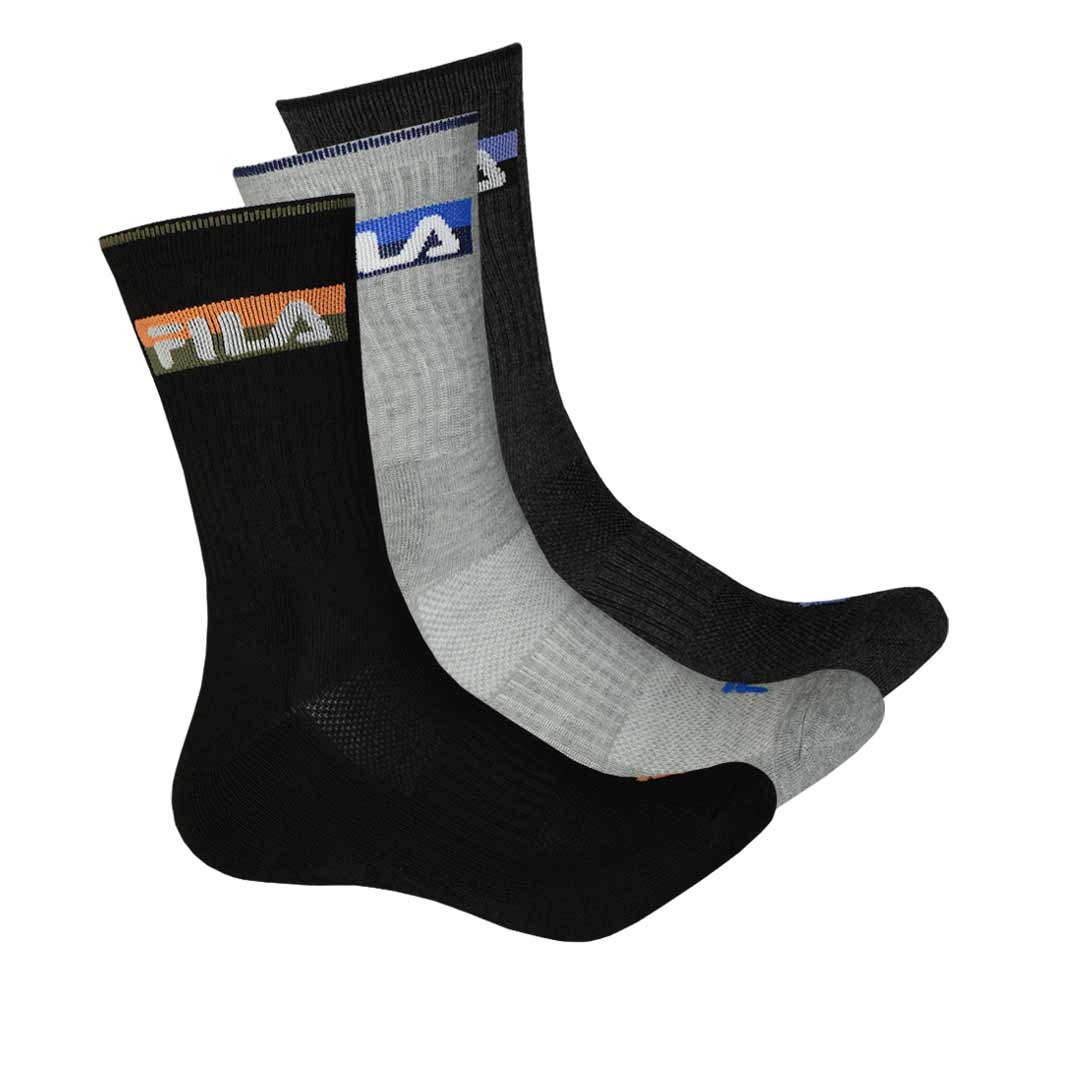 FILA - Men's 3 Pack Crew Socks (M-FW0103 COMBO12)