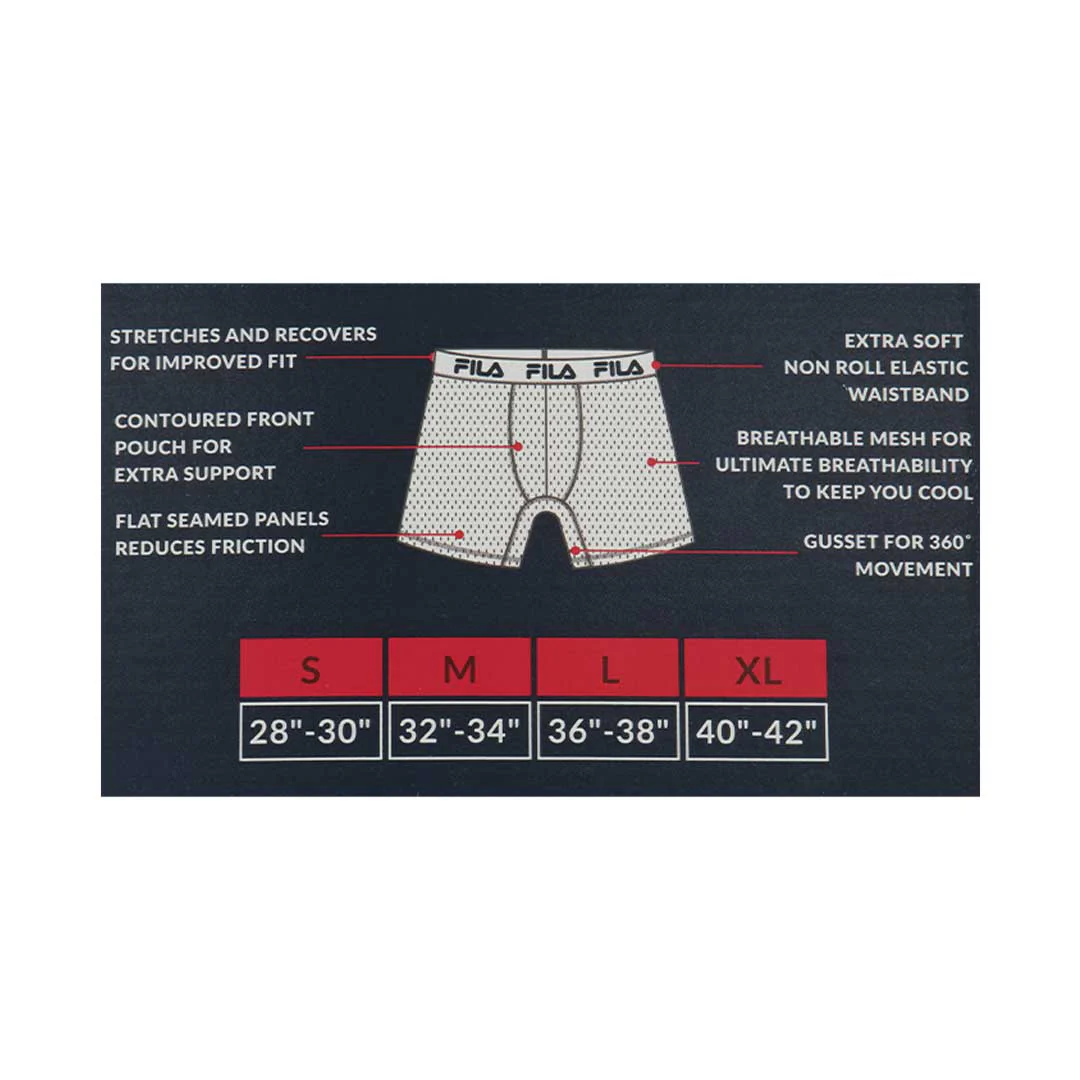FILA - Men's 4 Pack Boxer Brief (FM412BXCS15 600) - Image 7