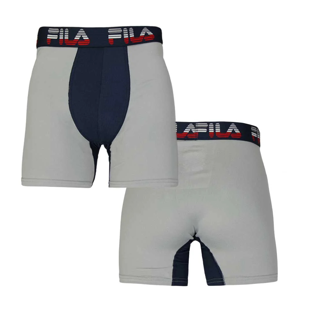 FILA - Men's 4 Pack Boxer Brief (FM412BXPB9 410) - Image 6