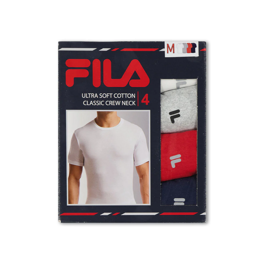 FILA - Men's 4 Pack Crew Neck T-Shirt (FM0314CT MULTIRED) - Image 6