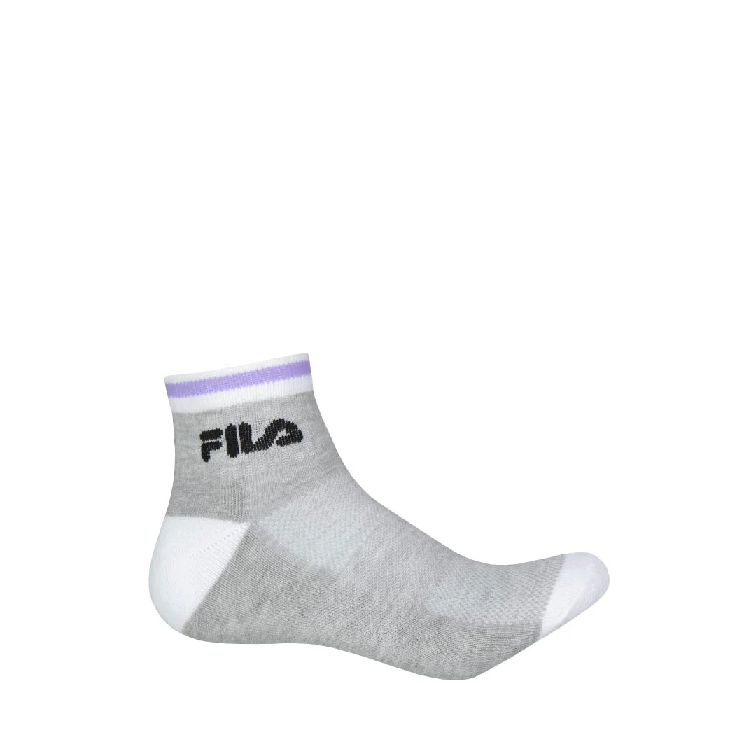 FILA - Women's 6 Pack Athletic Lifestyle Quarter Socks (FW0139) - Image 2